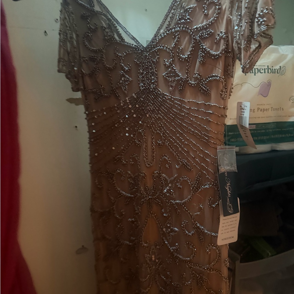 Elegant Beaded Evening Dress